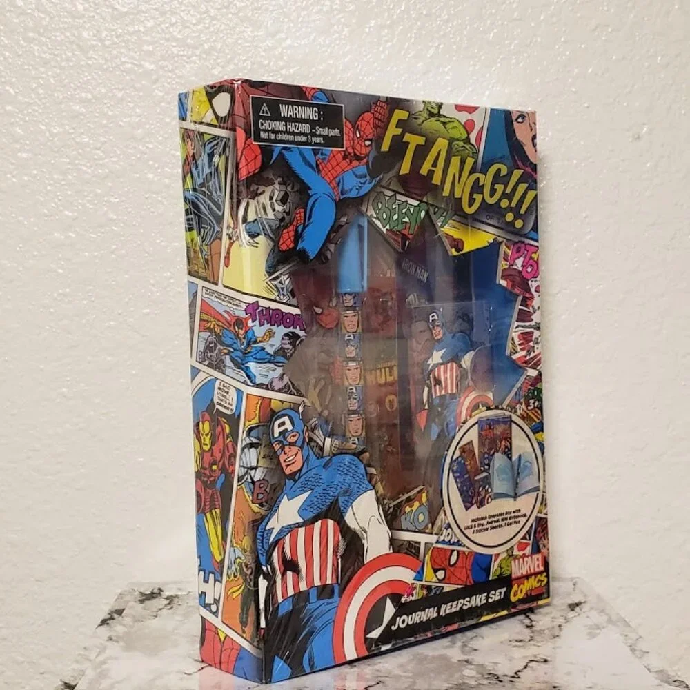 NEW Superhero Avengers Stocking Stuffer  Birthday Journal Notebook Stickers Keep